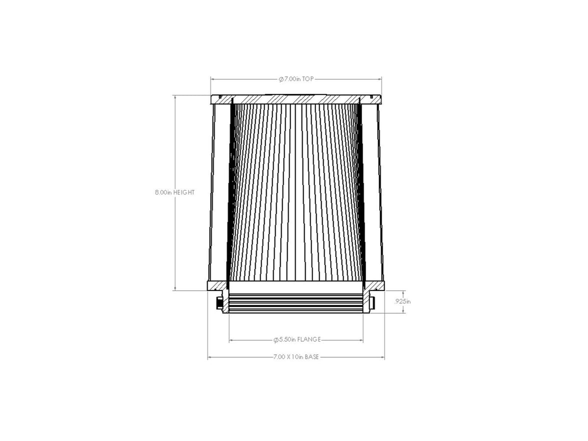 aFe Magnum FORCE Intake Replacement Air Filter w/ D2 Dura-Dry Media - 21-91018V