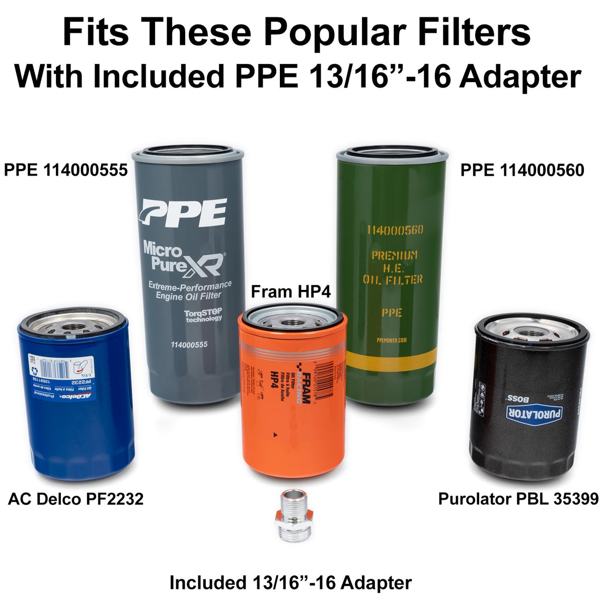 PPE Oil Filter Mount Aluminum Billet
