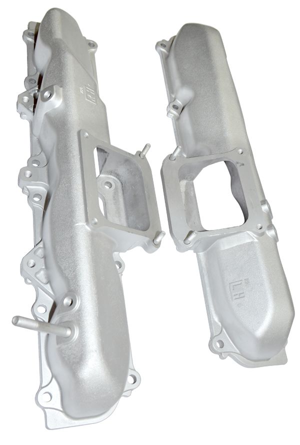 PPE L/R Bank Manifolds GM Duramax 06-10 Inchraw Inch PPE Diesel Silver