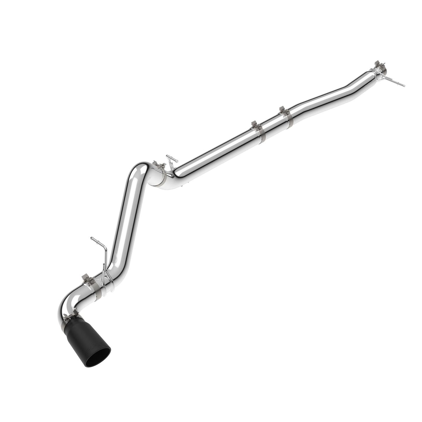 PPE 23-25 GM 3.0L Duramax 304 Stainless Steel DPF-Back Performance Exhaust Kit - Single Exit Polished Pipe Black Tip