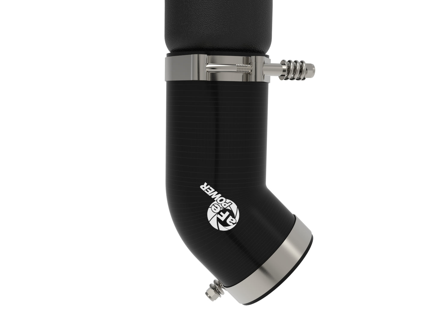 aFe BladeRunner 2-1/2 IN to 3 IN Aluminum Hot-Side Charge Pipe Black