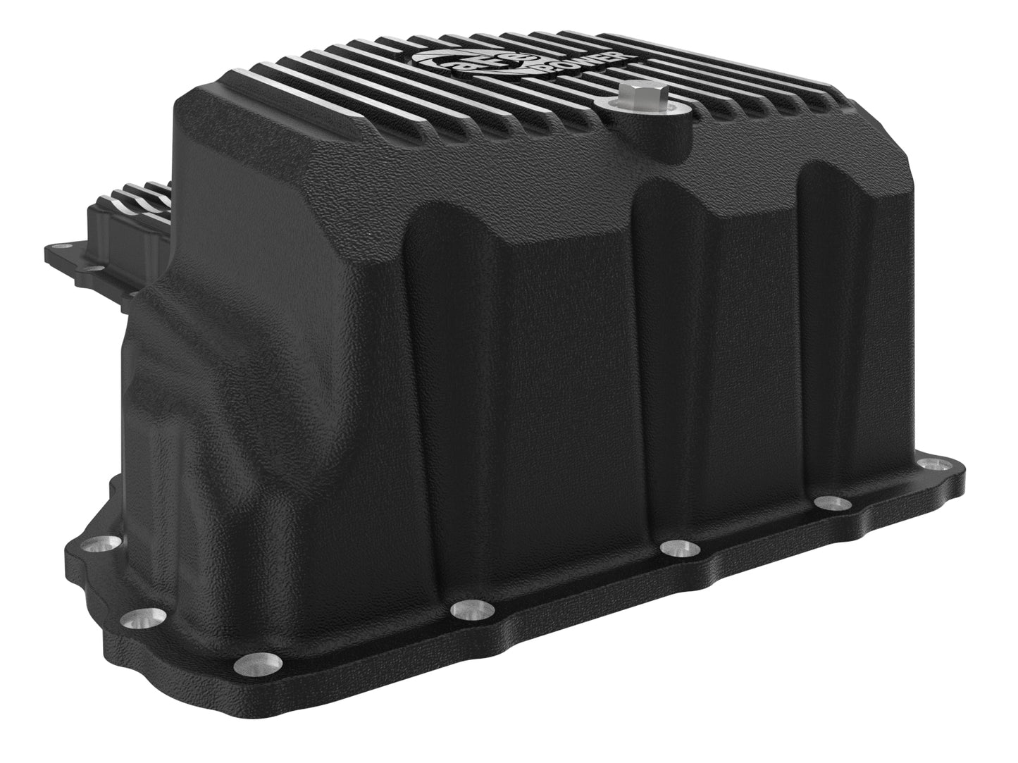 aFe Pro Series Engine Oil Pan Black w/ Machined Fins - Chevy/GMC 2017-2019 6.6L
