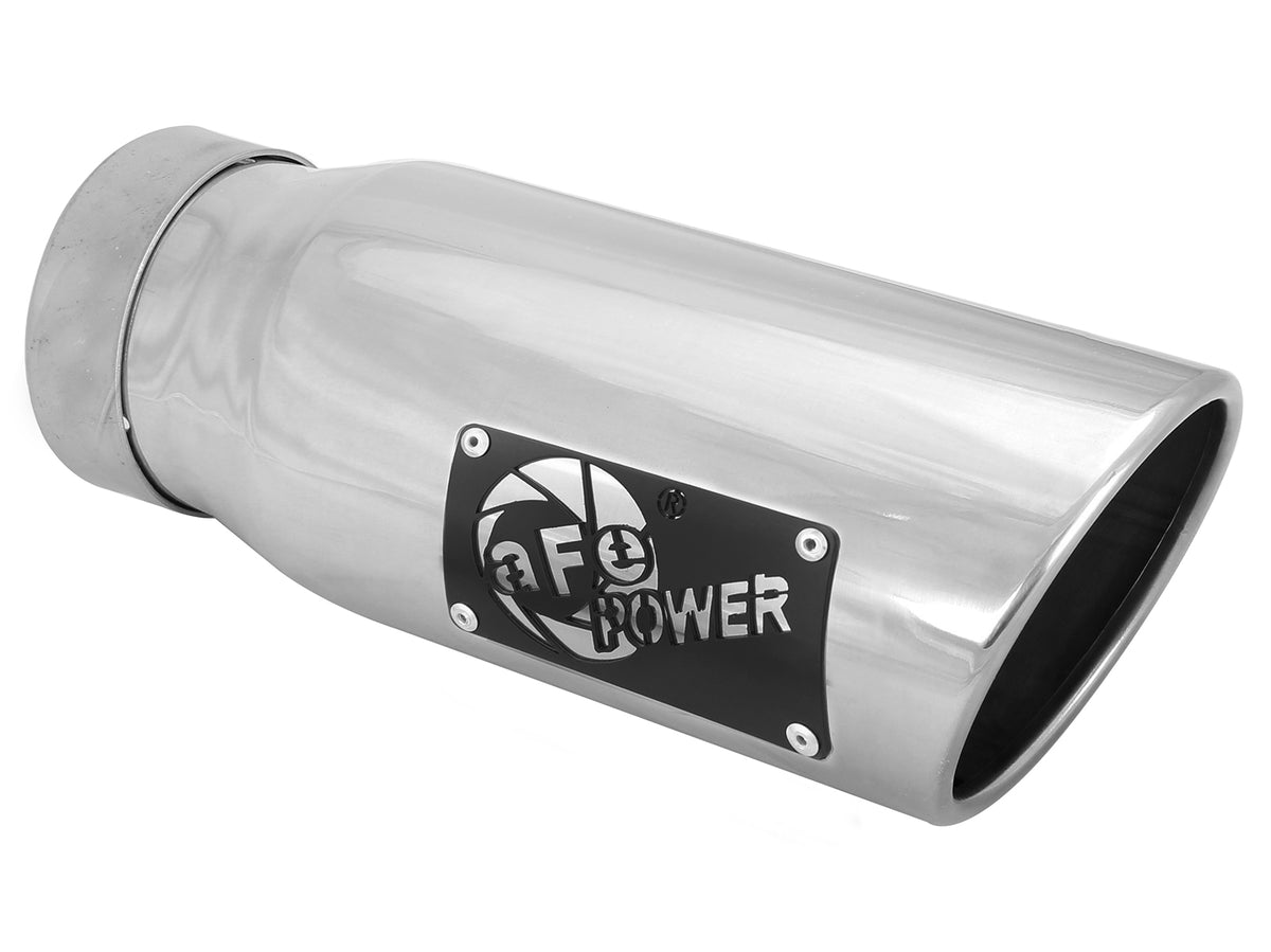 aFe MACH Force-Xp 304 Stainless Steel Clamp-on Exhaust Tip Polished - 49T35451-P12