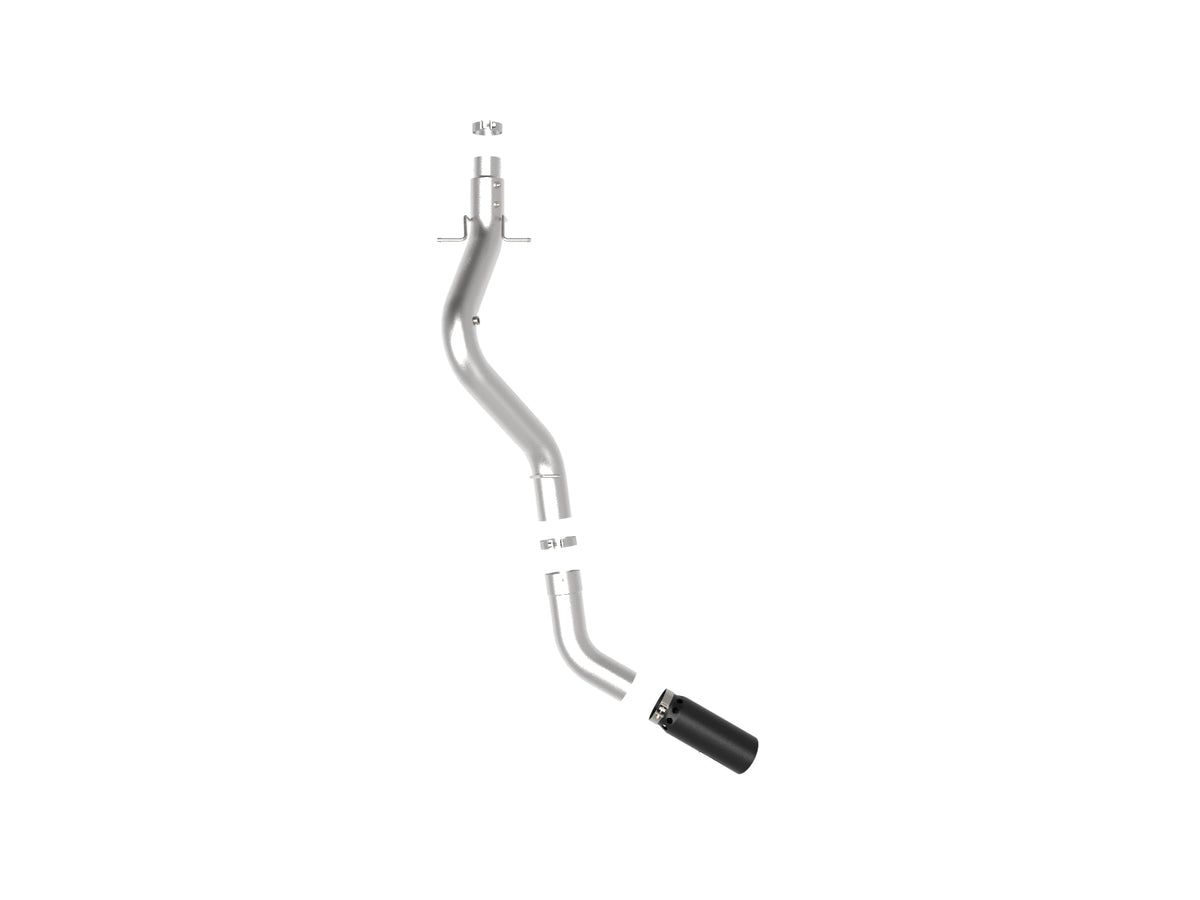 aFe Large Bore-HD 5 IN 409 Stainless Steel DPF-Back Exhaust System w/Black Tip - Chevy/GMC 2020-2023 6.6L