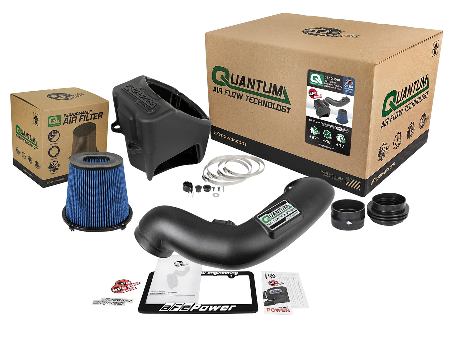 aFe QUANTUM Cold Air Intake System w/ Pro 5R Filter - Ford 2017-2019 6.7L