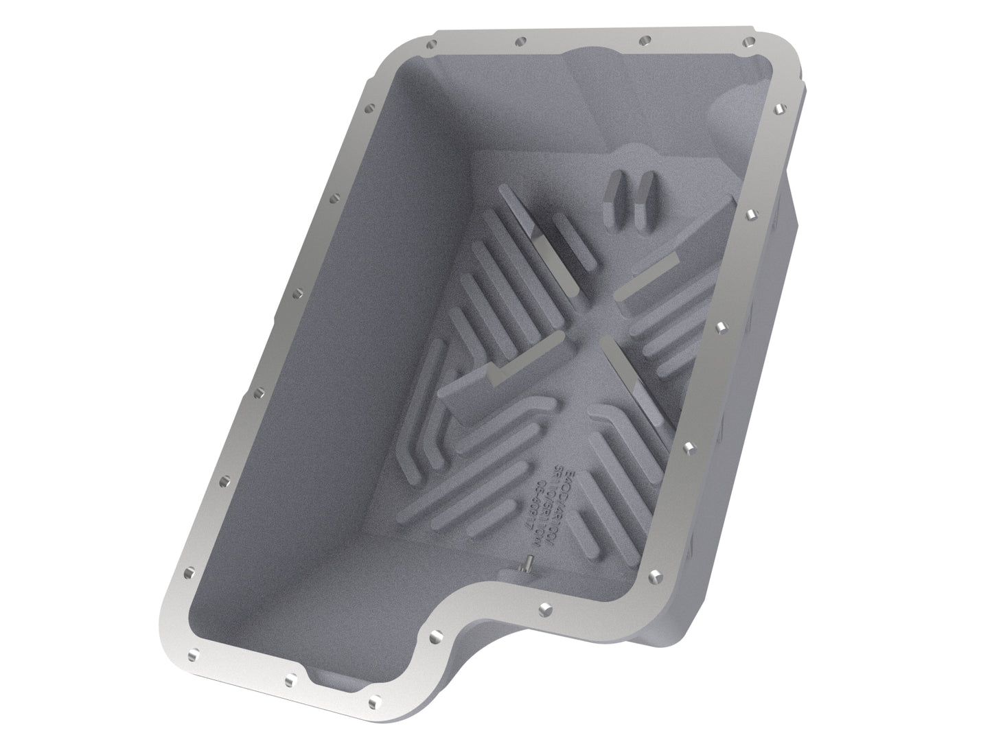 aFe Street Series Transmission Pan Black w/ Machined Fins - Ford 1994-2010