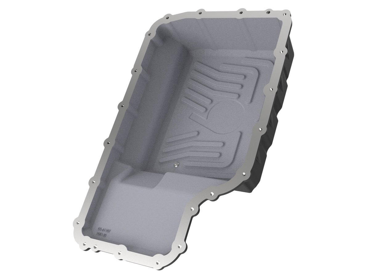 aFe Pro Series Transmission Pan Black w/ Machined Fins - Ford 2020-2022
