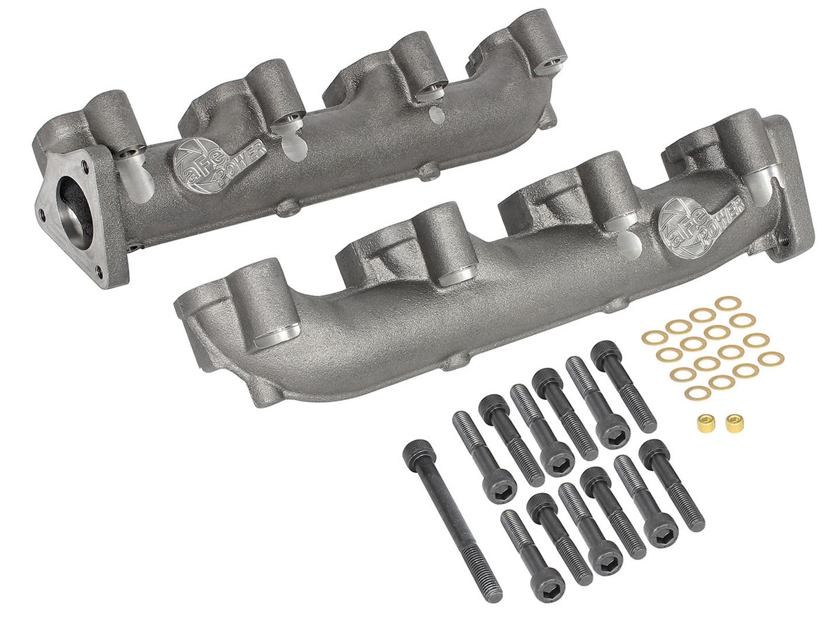 aFe BladeRunner Ported Ductile Iron Exhaust Manifold - Chevy/GMC 2001-2016 6.6L