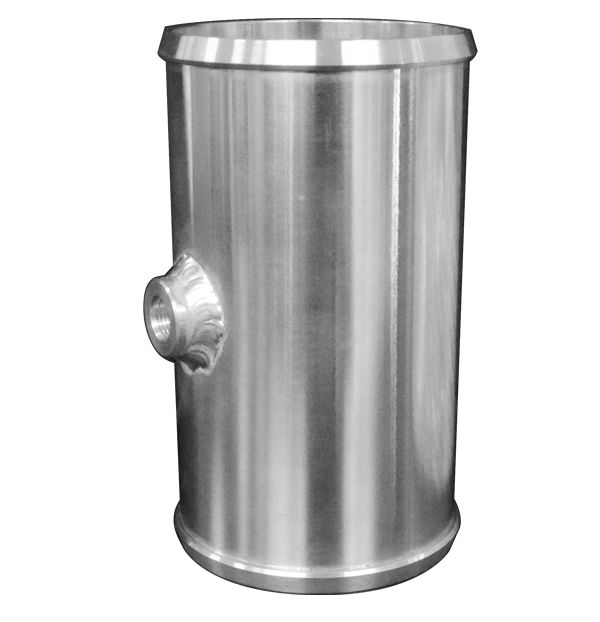 PPE Billet Aluminum Coupler 1/8 Inch Npt 2.75 Inch OD X 5.0 Inch Long