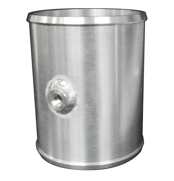PPE Billet Aluminum Coupler 1/8 Inch Npt 4 Inch OD X 5.0 Inch Long