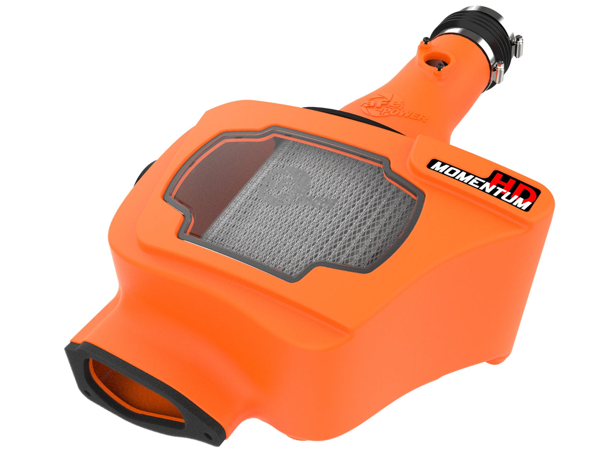 aFe Momentum HD Cold Air Intake System Orange w/ Pro DRY S Filter - 2022-2026 3.3L