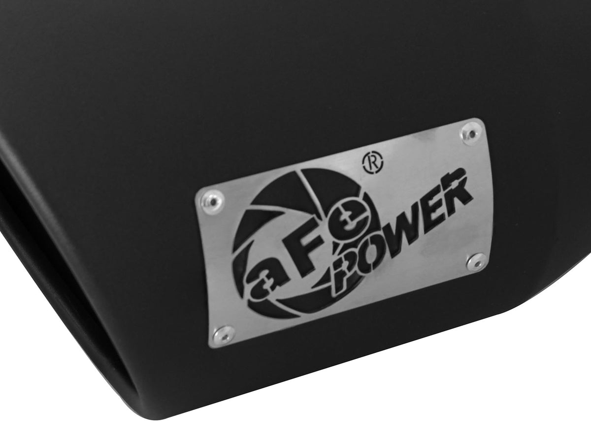 aFe MACH Force-Xp 409 Stainless Steel Clamp-on Exhaust Tip Black Left Side Exit - 49T50702-B12
