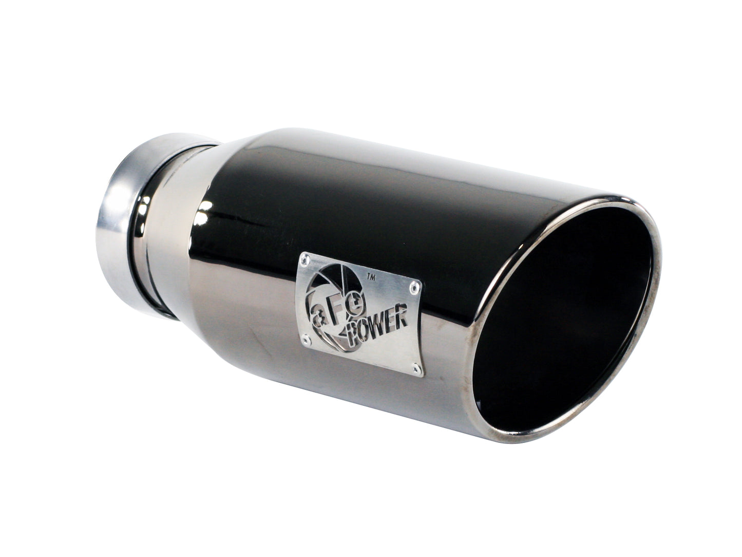 aFe MACH Force-Xp 409 Stainless Steel Clamp-on Exhaust Tip Black Chrome