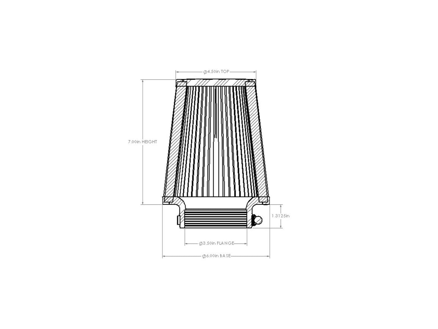 aFe Magnum FORCE Intake Replacement Air Filter w/ D2 Dura-Dry Media - 21-91078V