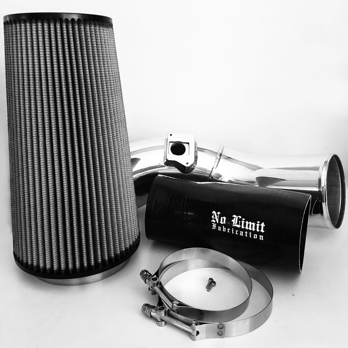 No Limit 6.0 Cold Air Intake 03-07 Ford Super Duty Power Stroke Polished