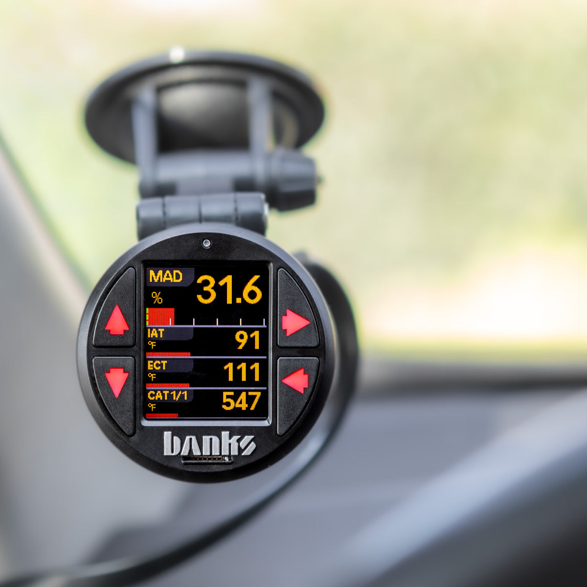 Banks Power Gauge Pod Suction Mounts, Single Sticky Base