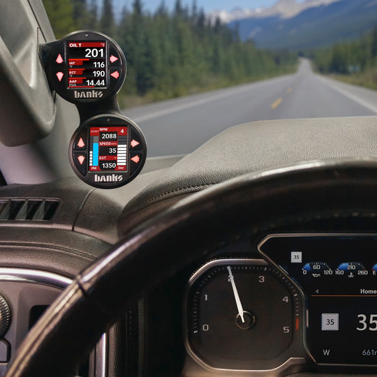Banks Power iDash Stealth Pod Mounts Grab Handle Gauge Pod - Chevy/GMC 2019-2025