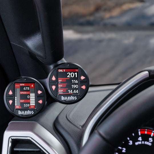 Banks Power iDash Stealth Pod Mounts Grab Handle Gauge Pod - Ford 2015-2022