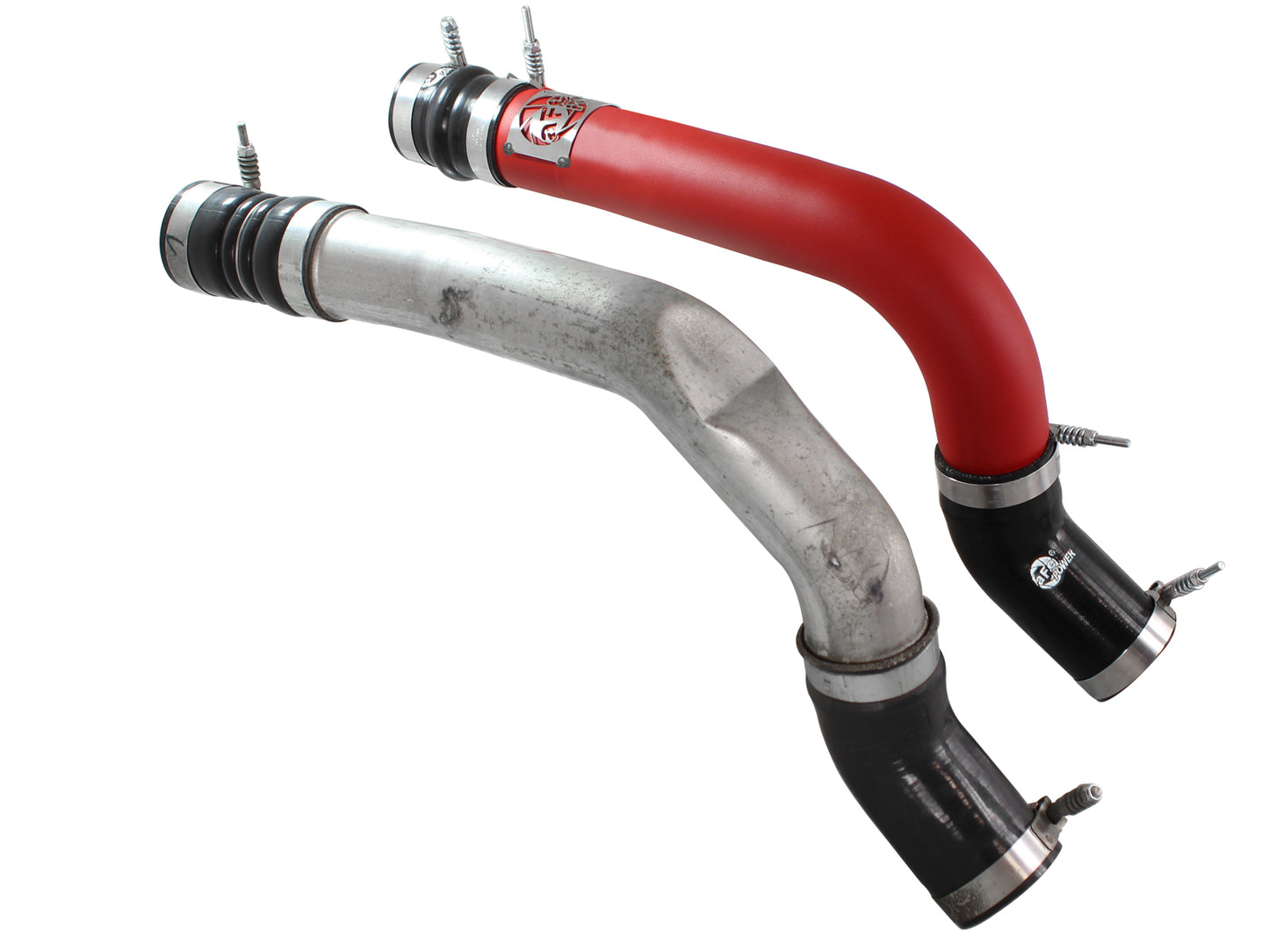aFe BladeRunner 3 IN Aluminum Hot Charge Pipe Red - Ram 2013-2018 6.7L
