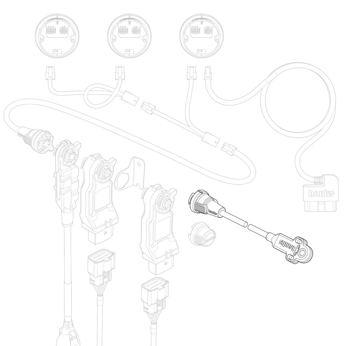 Banks Power AirMouse sensor module Any vehicle with the Banks iDash.