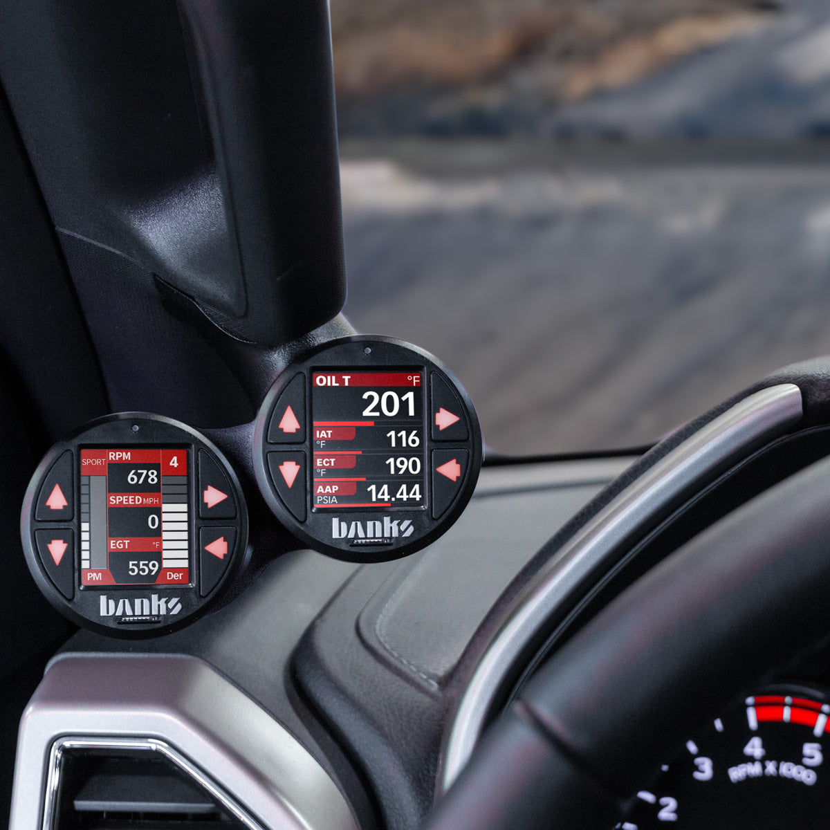 Banks Power Derringer Tuner with iDash Supergauge - Ford 2011-2019 6.7L