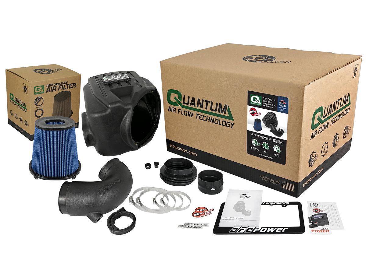 aFe QUANTUM Cold Air Intake System w/ Pro 5R Filter - Dodge 1994-2002 5.9L