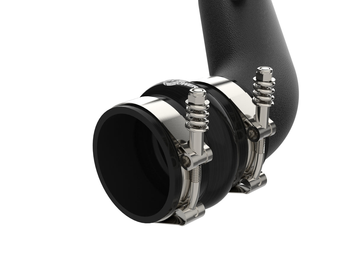 aFe BladeRunner 3 IN Aluminum Hot Charge Pipe Black - Chevy/GMC 2004-2010 6.6L
