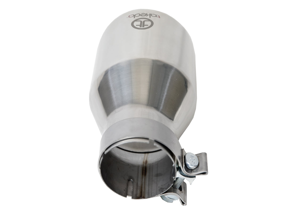 aFe Takeda 304 Stainless Steel Clamp-on Exhaust Tip Polished - 49T30504-P09