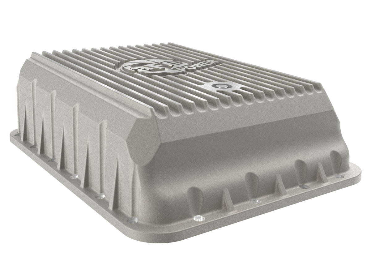 aFe Street Series Transmission Pan Raw w/ Machined Fins - Ram 2013-2024 6.7L