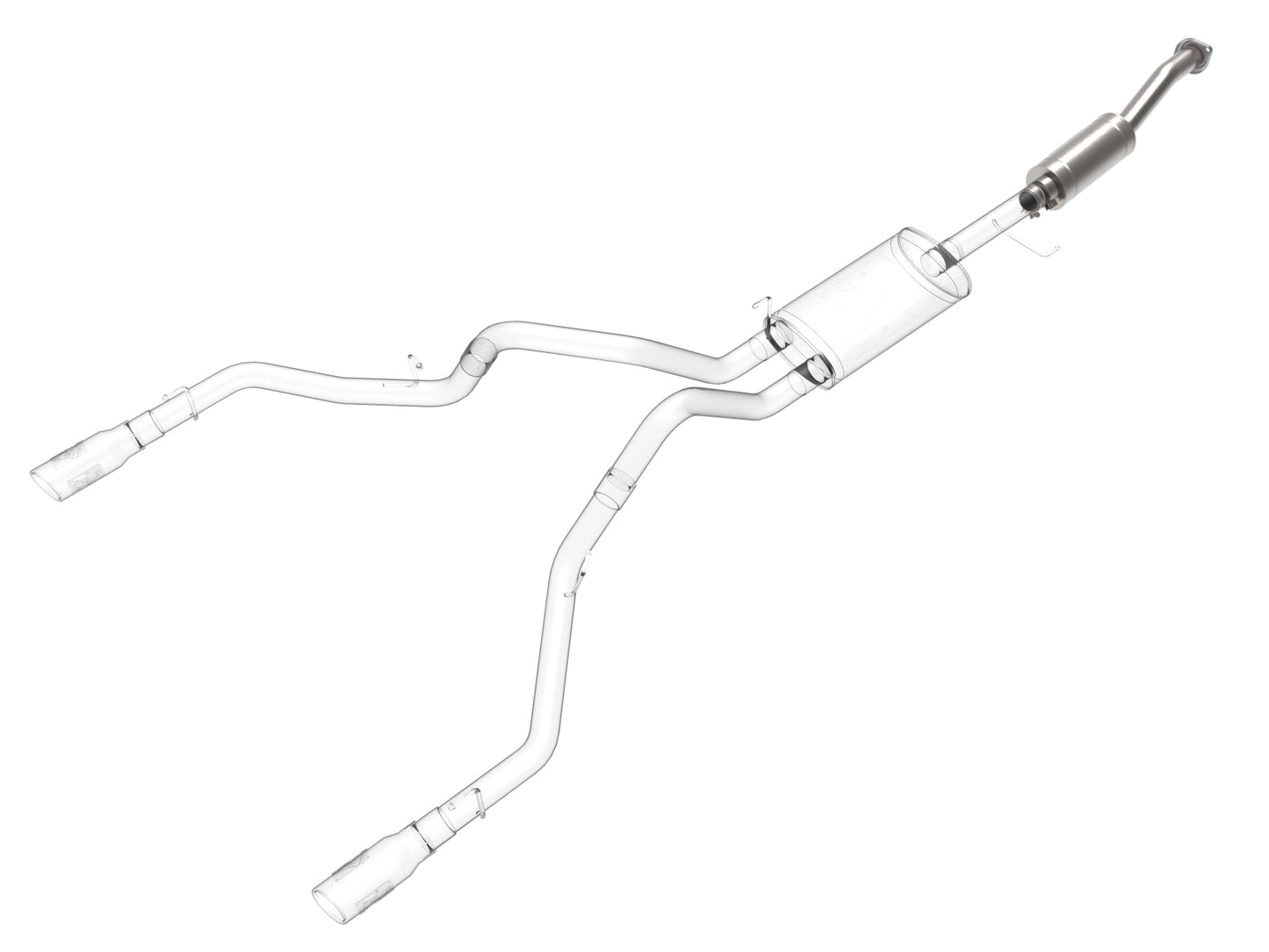 aFe Vulcan Series 409 Stainless Steel Resonator Upgrade Pipe - 49C43132