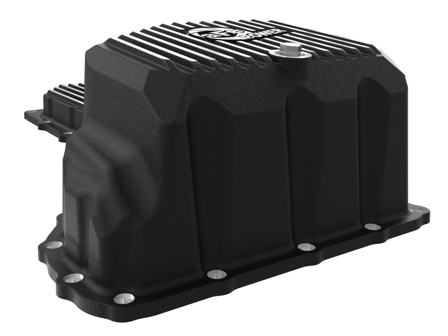 aFe Pro Series Engine Oil Pan Black w/ Machined Fins - Chevy/GMC 2020-2026 6.6L