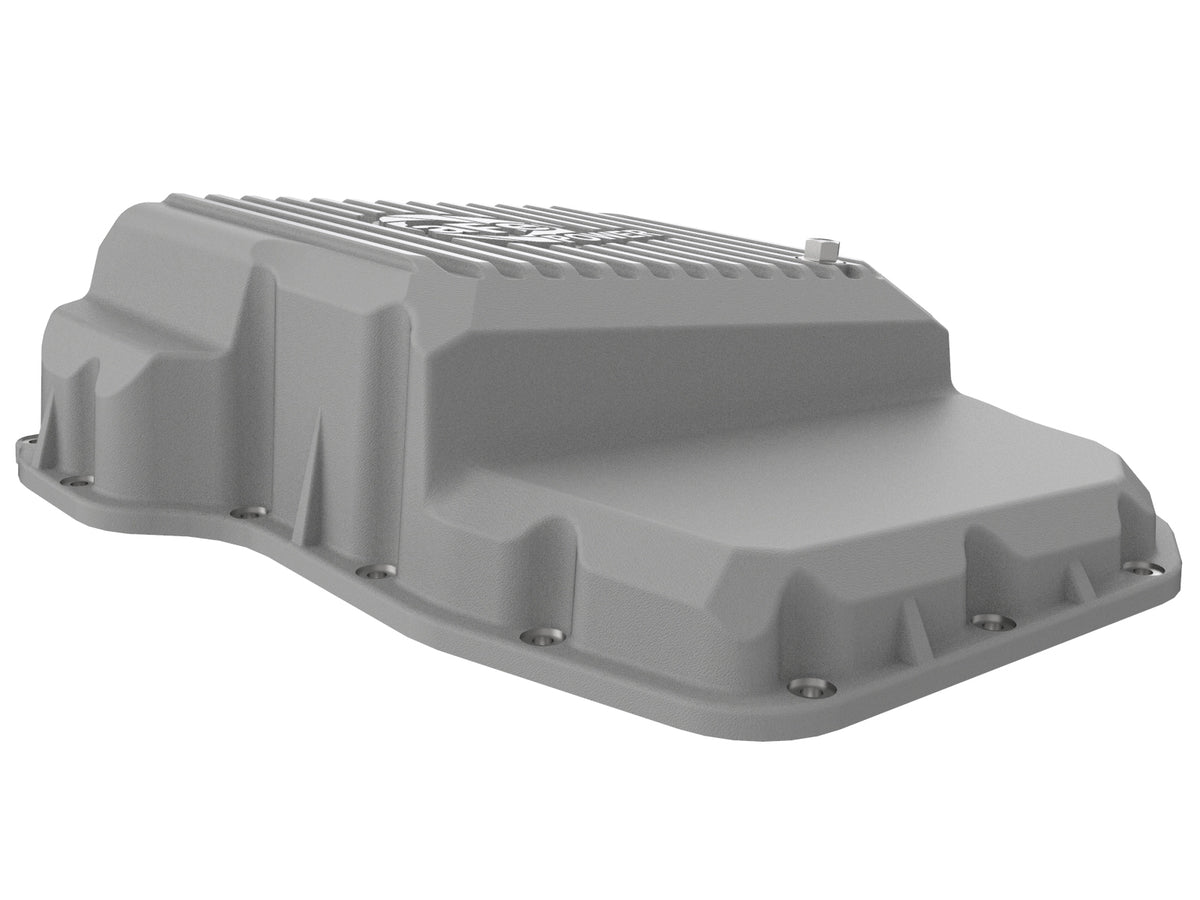 aFe Street Series Transmission Pan Raw w/ Machined Fins - Dodge/Ram 2007-2024 6.7L