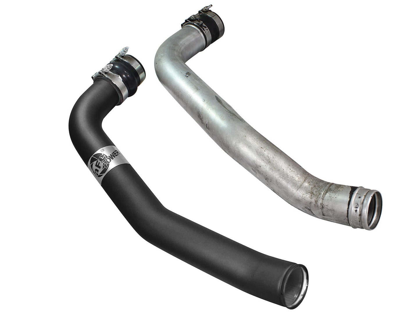 aFe BladeRunner 3 IN Aluminum Cold Charge Pipe Black - Ford 1999-2003 7.3L