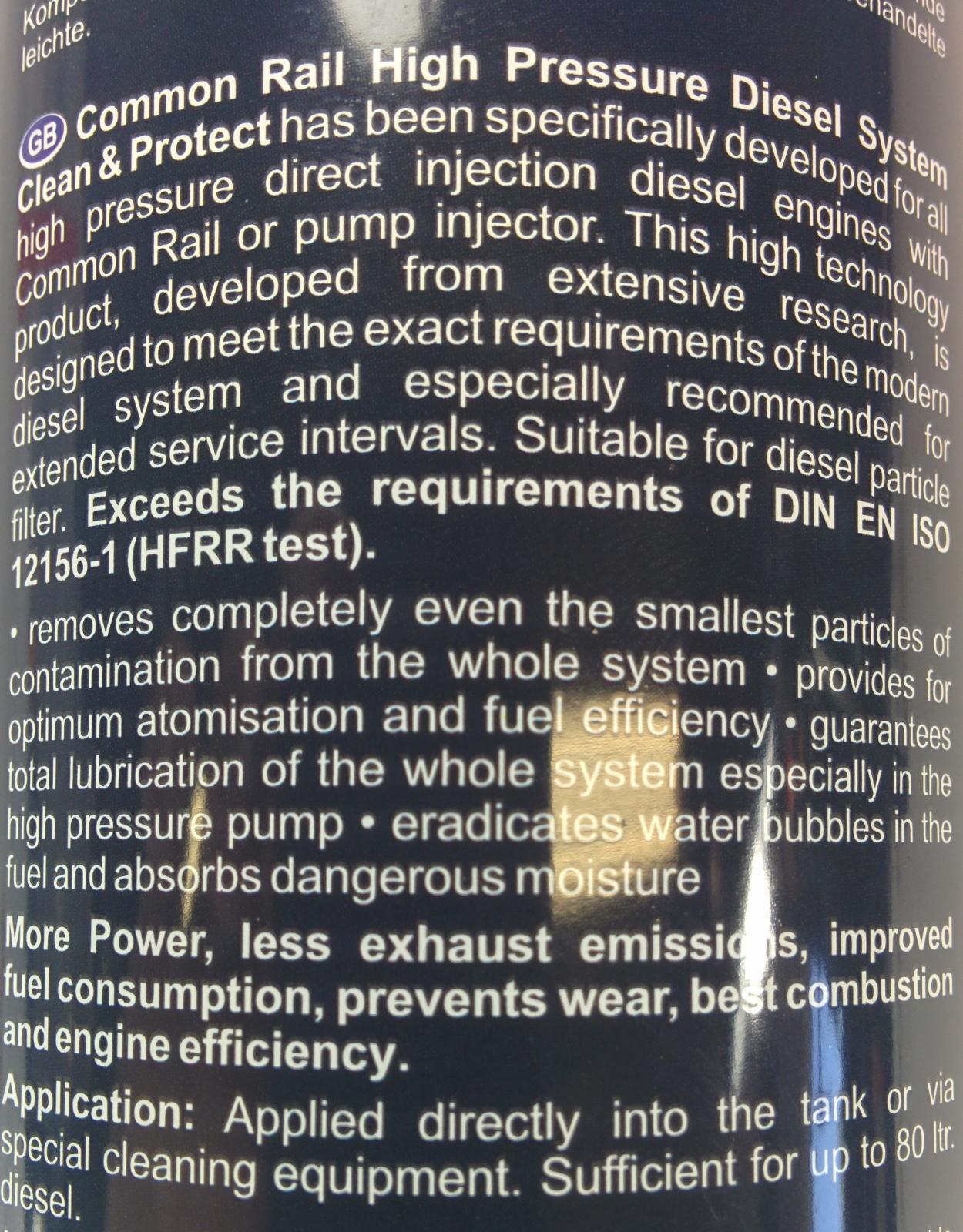 Dynomite Common Rail Injection System Cleaner