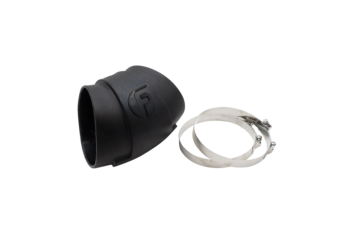 Fleece Molded rubber universal elbow for 5" intakes