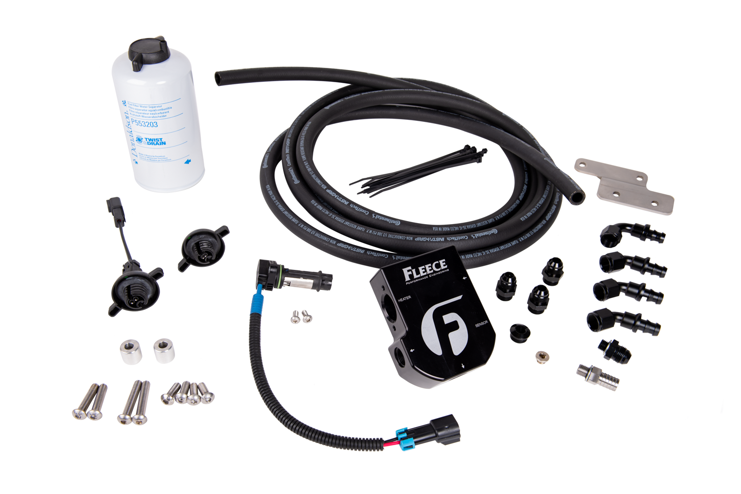Fleece Auxiliary Heated Fuel Filter Kit for 2003-2018 Dodge Ram Cummins