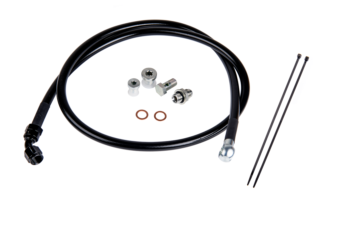 Fleece Remote Turbo Oil Feed Line Kit for 6.6L Duramax Turbochargers