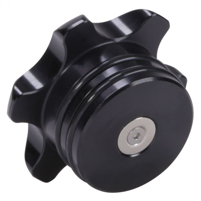 Fleece Fleece Performance Black Anodized Billet Fuel Cap for 2013-2018 Cummins