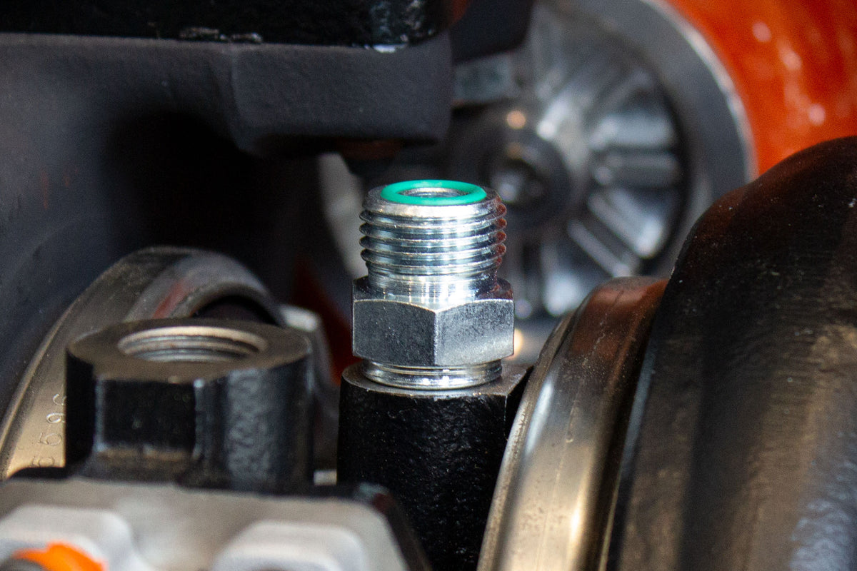 Fleece Factory Oil Feed Line Fitting for Holset Turbochargers