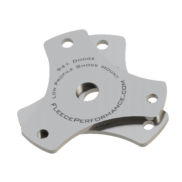 Fleece Low Profile Shock Mounts - 1994-2012 Dodge 2500 and 3500