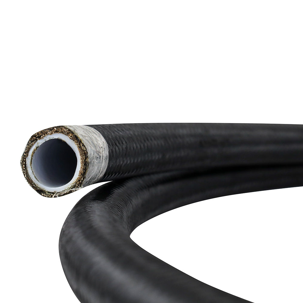 Mishimoto 8AN Braided Line, Black Nylon, 6 ft