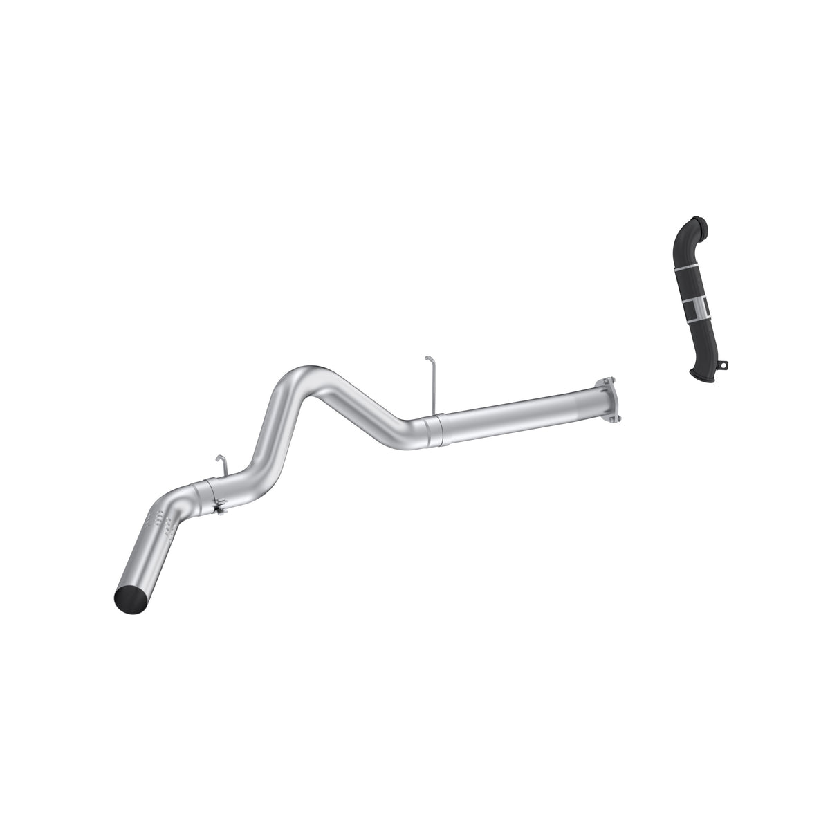 MBRP 4in. Filter Back Single Side with Downpipe, AL. S6052PLM