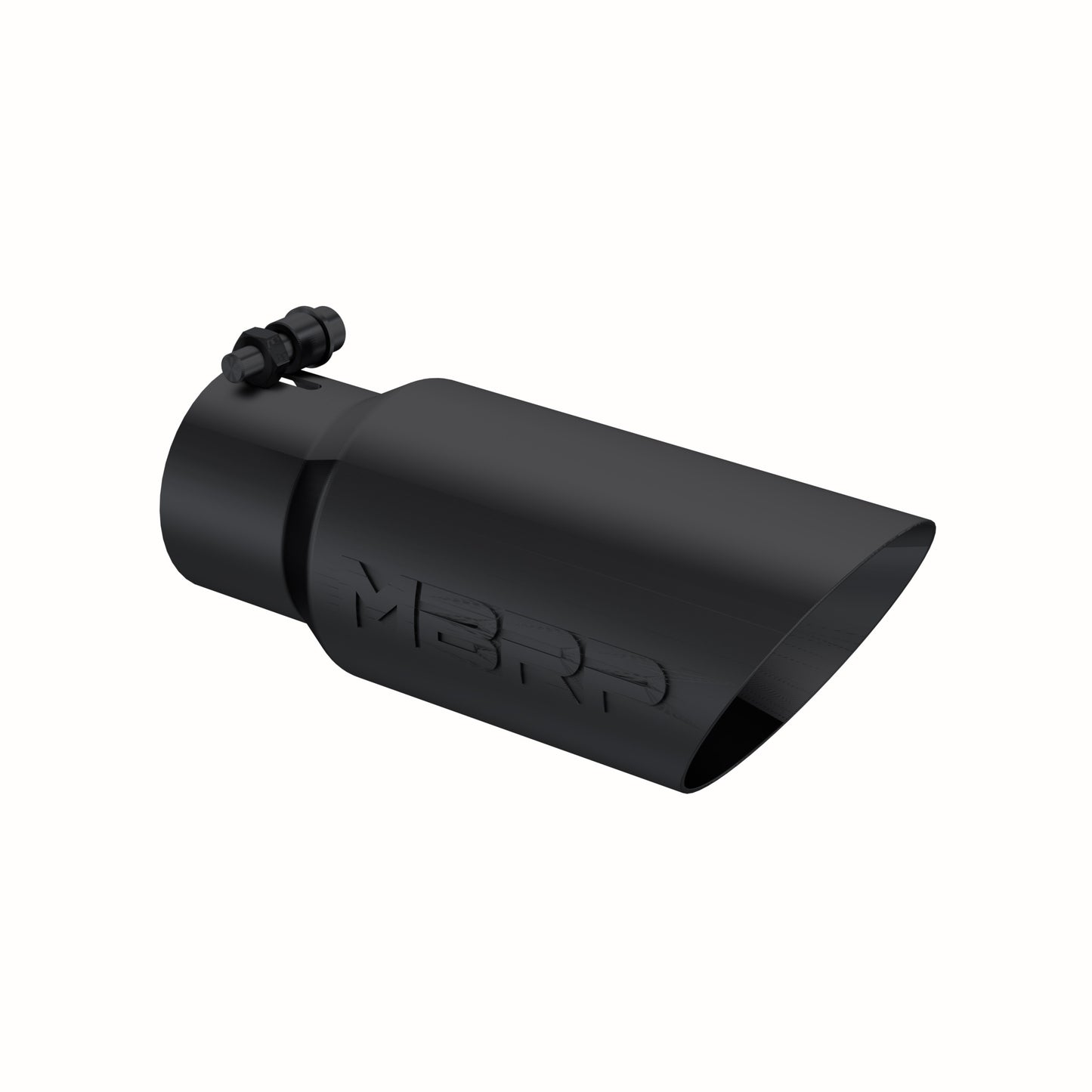 MBRP Tip. 4in. O.D.. Dual Wall Angled. 3in. inlet. 10in. length. BLK T5156BLK