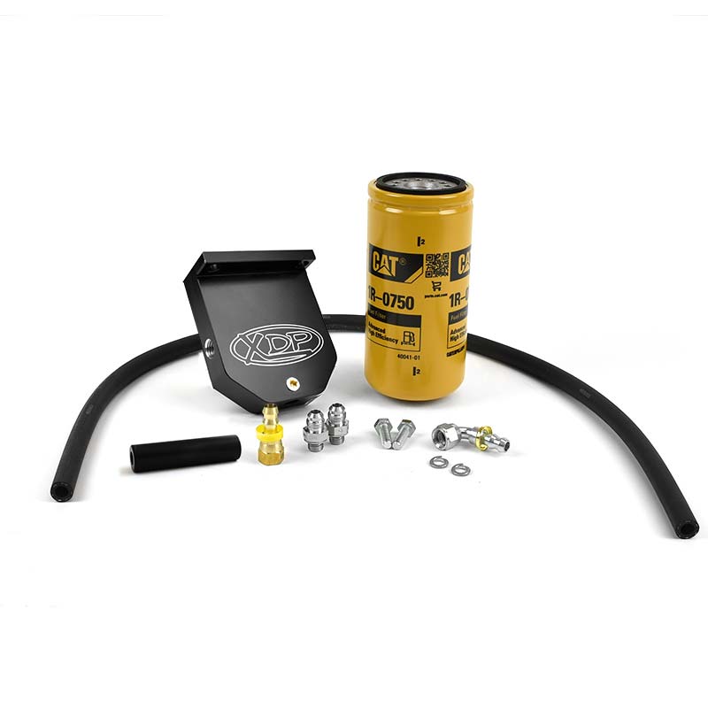XDP Fuel Filter Adapter With CAT 1R-0750 Filter 2007.5-2009 Dodge Cummins 6.7L XD391