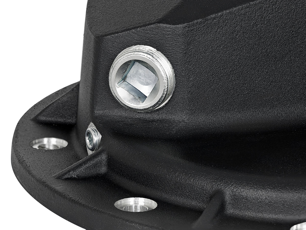 aFe Pro Series Front Differential Cover Black w/ Machined Fins - Dodge/Ram 2003-2013 5.9L/6.7L