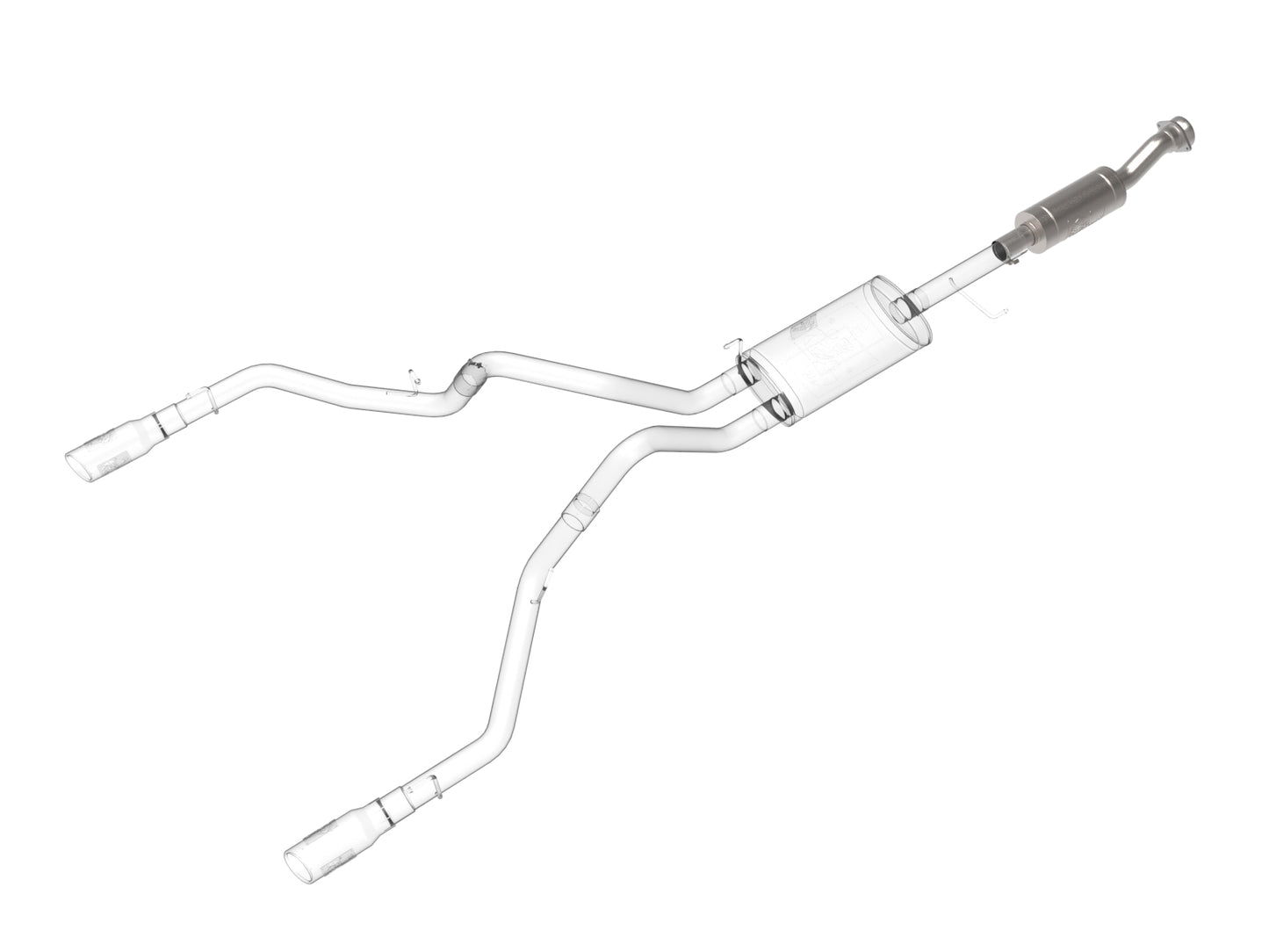 aFe Vulcan Series 409 Stainless Steel Resonator Upgrade Pipe - 49C43131