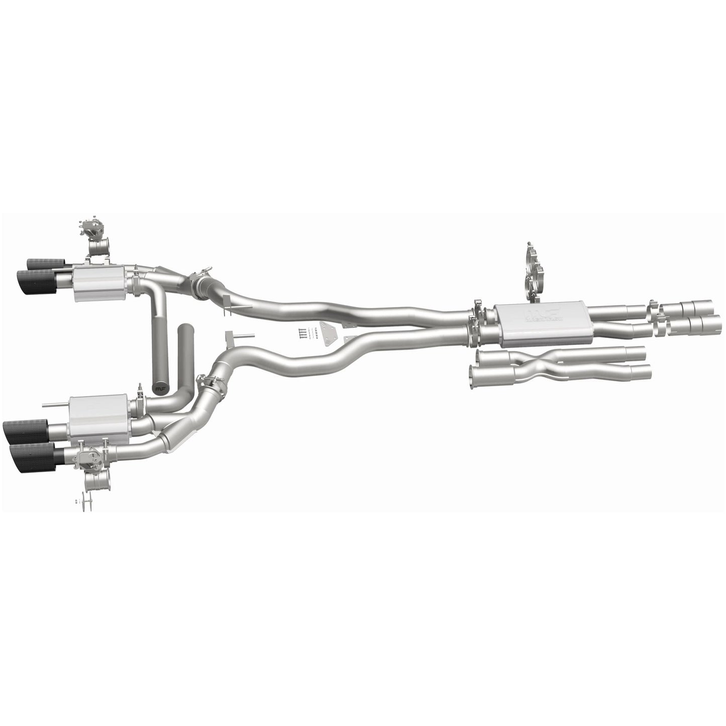 MagnaFlow xMOD Series Carbon Fiber Tips Cat-Back System 19535