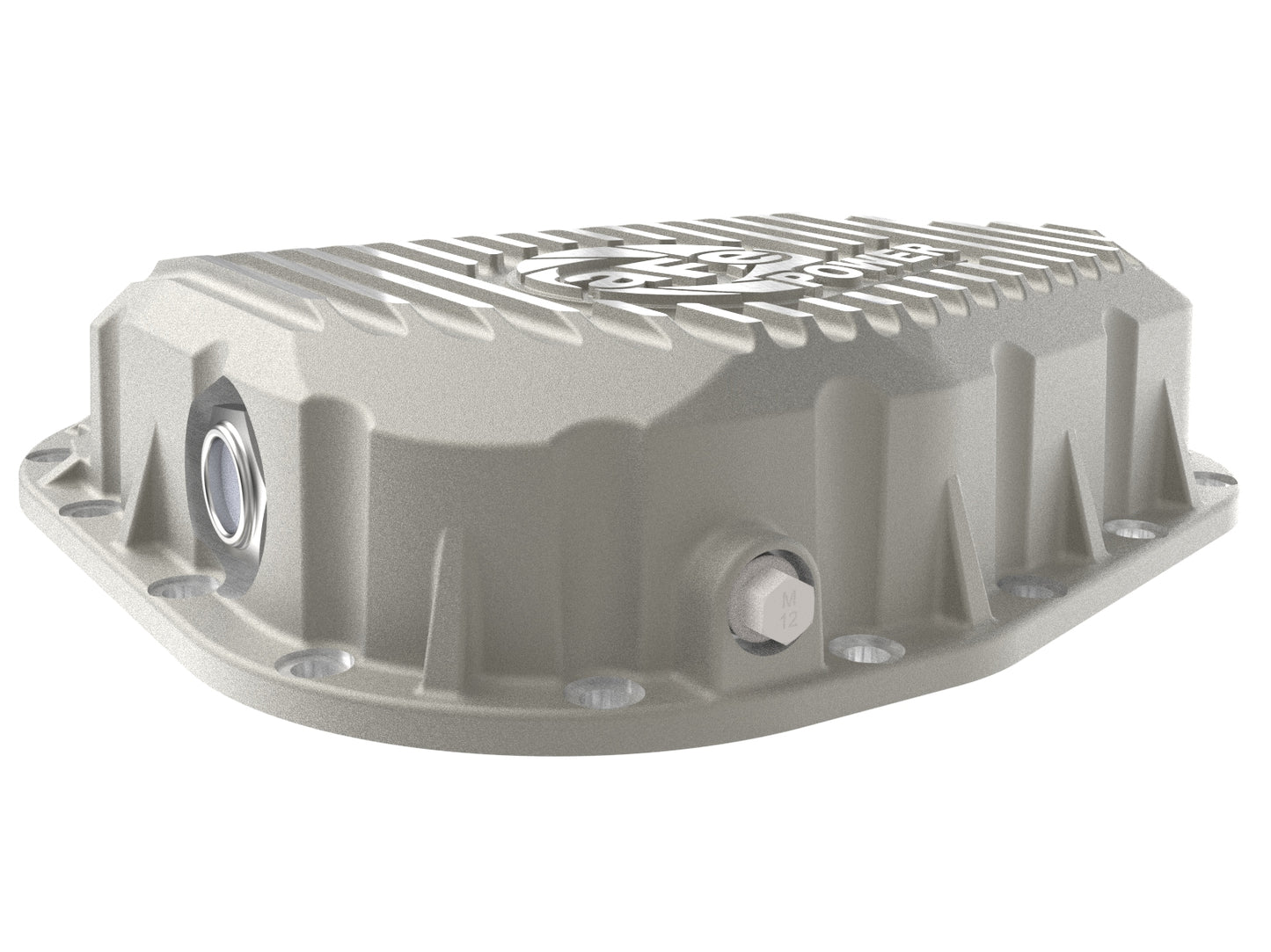 aFe Street Series Rear Differential Cover Raw w/ Machined Fins - Ford 2023-2026 6.7L/7.3L