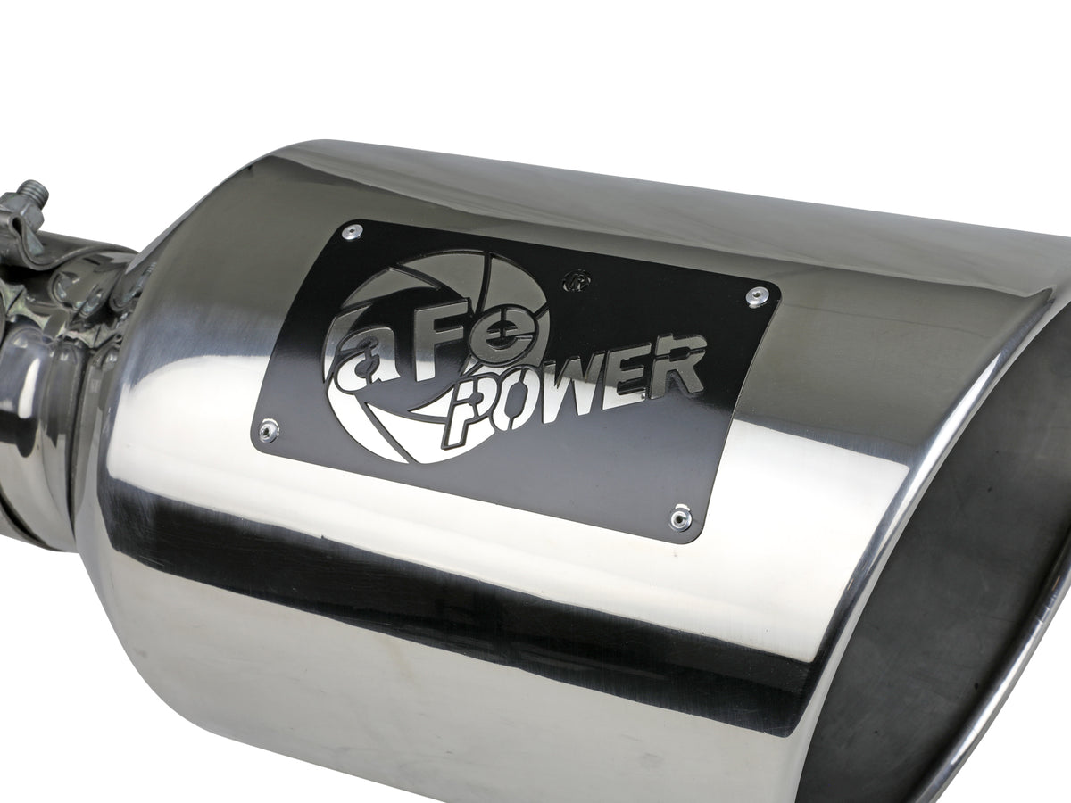 aFe MACH Force-Xp 304 Stainless Steel Clamp-on Exhaust Tip Polished - 49T40801-P15