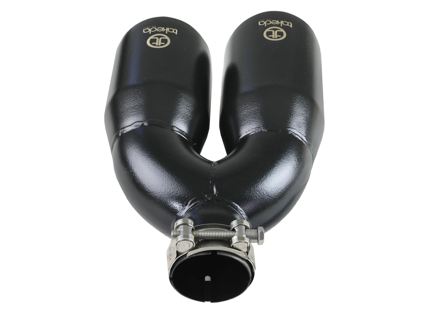 aFe Takeda 304 Stainless Steel Clamp-on Exhaust Tip Black - 49T25484-B121